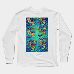 Flowers and Butterflies ver.2 Long Sleeve T-Shirt